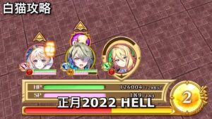 【白猫攻略】 双剣エレノア ピラウ 槍アンジェラ 新春タイガー武闘伝 HELL