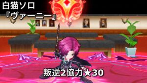 【白猫ソロ】 ヴァーニー ★30集団模擬戦・騎士級