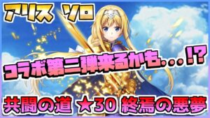 [#白猫プロジェクト]　共闘の道 ★30 終焉の悪夢 アリス ソロ [FragmentOrigin]