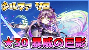 [#白猫プロジェクト]　Another rogue ★30 暴威の巨影 シルファ ソロ [Fragment Nexus]