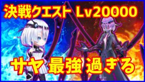 【白猫】ウルティマ Lv20000（決戦クエスト）サヤでソロ攻略（試運転）