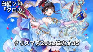 【白猫ソロ】 大剣クロカ ★35ハッピー呪怨クリスマス