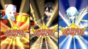 【白猫】クリスマスnightmare ３つ　槍アスナ・ユナ/2弾シノン・大剣リーファ/双キリト・ユージオ