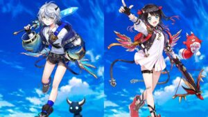 【白猫】2 Ver. シロー(辉劍) & クロカ(弓) Lv.20000 珍味！キングシザーズ (弱斬、突、魔・HP1兆) 【決戦クエスト】2023-01-20