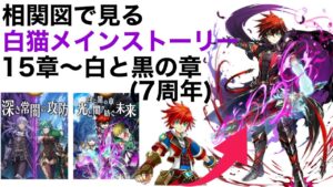 ９周年前の復習に！【白猫】相関図で見る白猫メインストーリー【15章〜白と黒の章】
