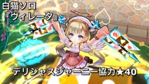 【白猫ソロ】 双剣ヴィレータ ★40ベテラン料理人