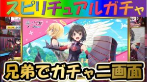 【白猫プロジェクト】【防振り２】【メイプル】兄弟で二画面で引いて見た！！【スピリチュアルガチャ】【実況】