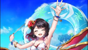 【白猫】ロックマンコラボの茶熊ロボに双剣（水着）クロカで挑む！【スキル覚醒済み】