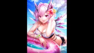 【白猫】 オスクロル(水着/鎖剣) (スカルマグナ・チェイン) ごろごろジュート2023 感謝感激トレジャーショット SSS