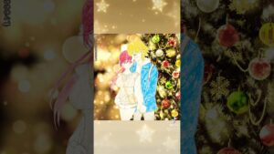 「聖夜の下で」 #白猫プロジェクト #ノエル #キュア #ノエキュア #クリスマス #アナログ絵 #アナログイラスト #絵描きさんと繋がりたい