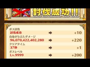 【白猫】弓イクシア＆エレノア 決戦上等！二月の陣 Lv.9999 ソロ（hp100兆）