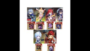 【白猫】＜零＞の熾天 T15-T20 記念: ゲオルグ/紅龍(大劍)、フーシャ(劍)、エレメージュ (斧)、キアラ/337(杖)、ツキミ (弓) & シロー (輝剣) 【NEW WORLD'S第零章】