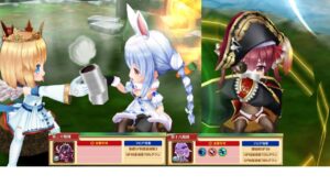 【白猫】＜零＞の熾天 T20 & T18 記念: 兎田ぺこら (輝剣) 、宝鐘マリン (劍) & 不知火フレア (マール Ver.槍) 【NEW WORLD'S第零章×ホロライブ】2024-02-29