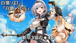 【白猫ソロ】 白銀ノエル ★40限界まで戦ってみた