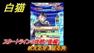 白猫　スタートライン３攻略（後編）　吠える牙、猛る角　ガチャキャラ　リルテット（杖）フェネッカ（大剣）　＃４６　【白猫プロジェクト】