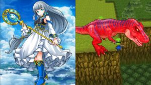 白猫プロジェクト　リョナ　アイリスをティラノに丸呑みさせてみた！