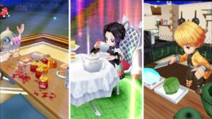 【白猫】#嘴平伊之助(0凸,双剣)、#胡蝶しのぶ (槍)、& #我妻善逸(0凸,剣神): 憎珀天との死闘-星50 悪鬼滅殺・松 & 星50“＜真＞渚のアクティビティ”【#白猫プロジェクト・#鬼滅の刃】